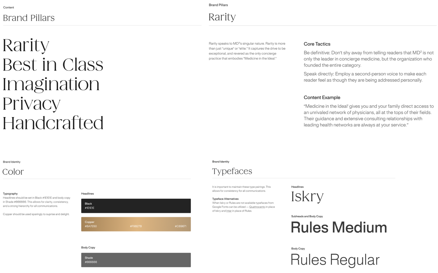 Brand refresh example