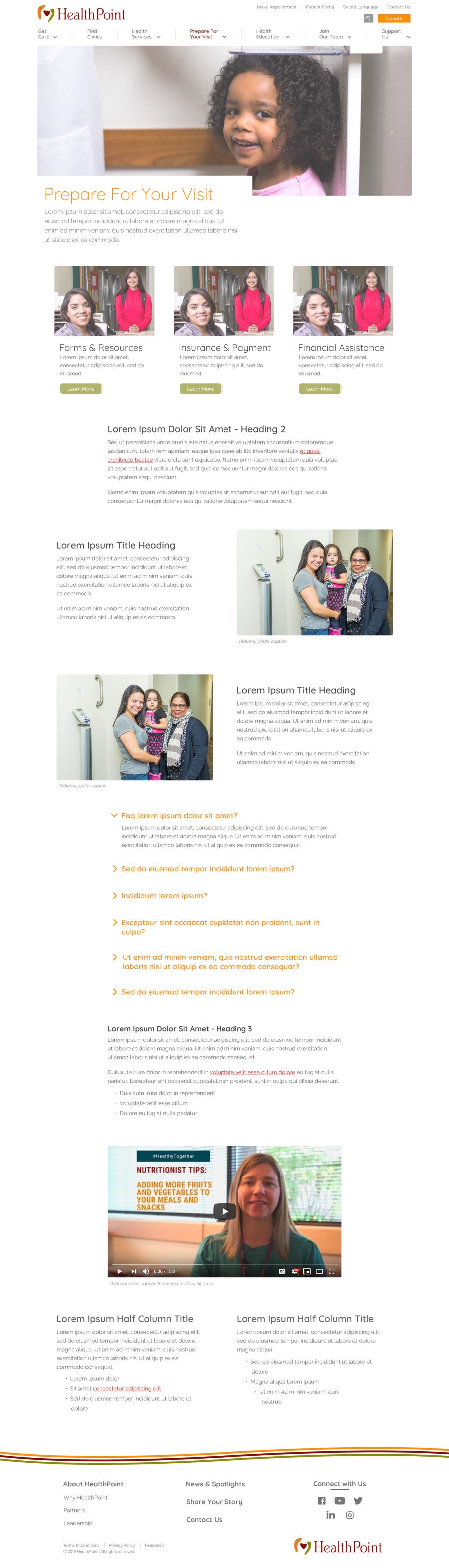 Landing Page (design comp)